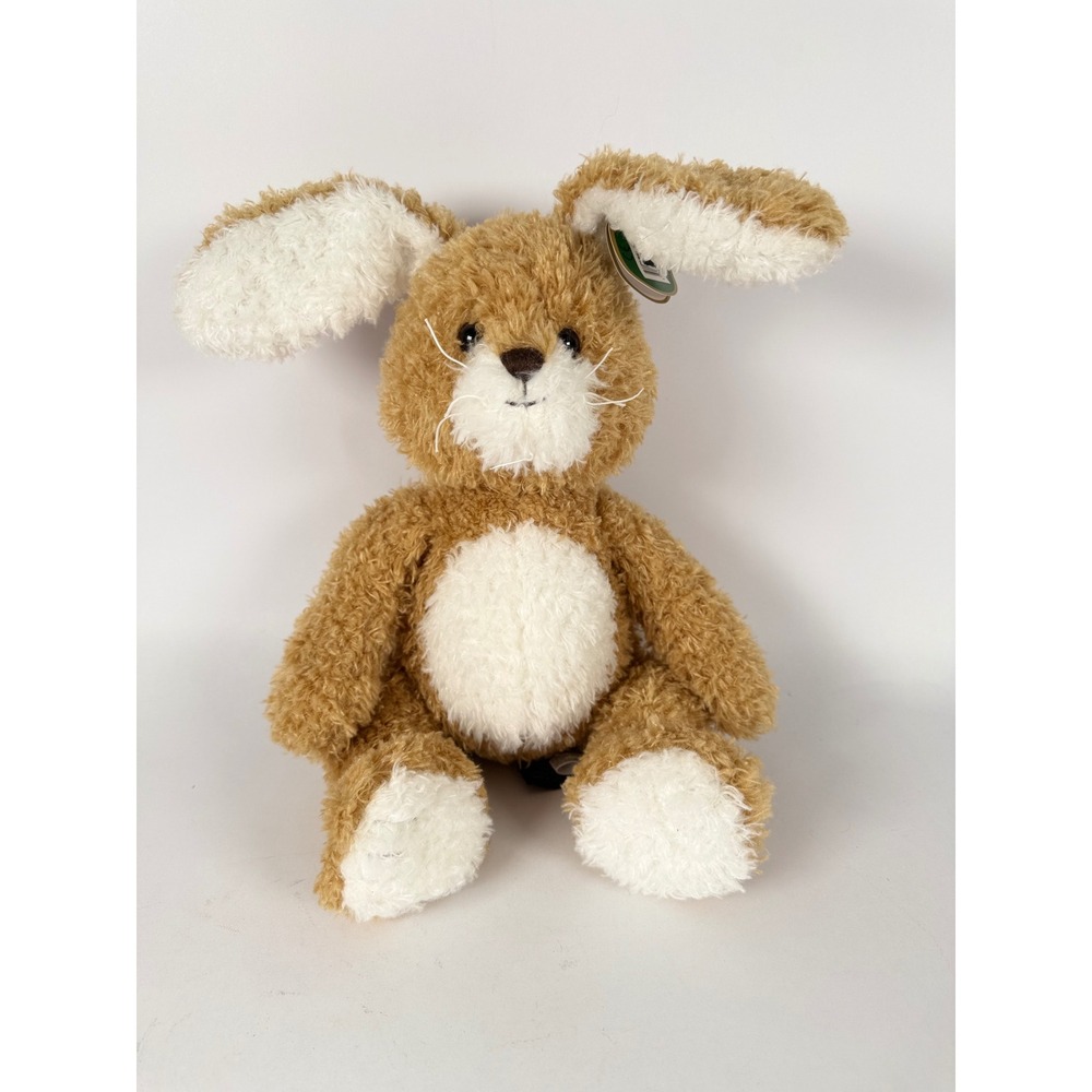 Bearington Collection Scruffles Bunny Rabbit Plush Tan White 450416 NWT 14"